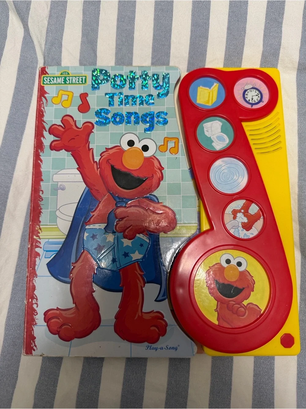 Sesame Street Elmo Potty Time Songs Sound Book - Red & Yellow